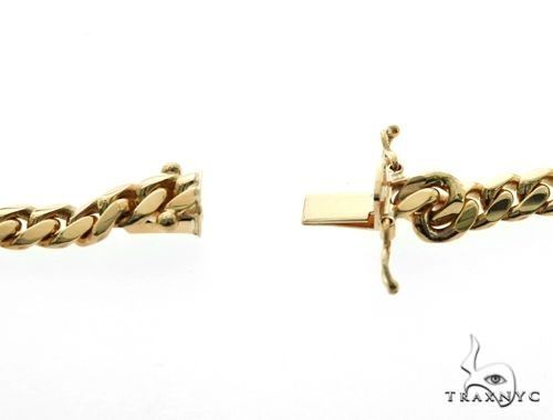 14K Yellow Gold Solid Miami Cuban Link Chain 64559 - Image 6
