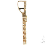 14K YG Prong Diamond Latin Cross Crucifix 58641 - Image 4