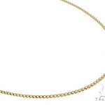 14K Yellow Gold Solid Diamond Cut Franco Chain 20 Inches 1.5mm 65604 - Image 1