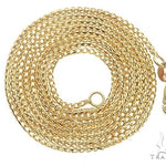 14k Yellow Gold Solid Franco 20 Inches 1.3mm 65605 - Image 3
