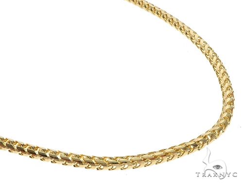 14K Yellow Gold Solid Franco Link Chain 22 Inches 3.9mm   65596 - Image 1