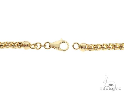 14K Yellow Gold Solid Franco Link Chain 22 Inches 3.9mm   65596 - Image 5