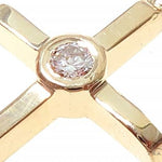 14K Yellow Gold Bazel Cross 65663 - Image 4