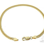 14K Yellow Gold Double Curb Link Bracelet 8 inches 3.8mm 7.69 gm 65195 - Image 5