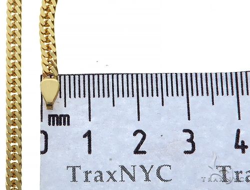 14K Yellow Gold  Double Curb Link Bracelet 8 inches 3.5mm 65195 - Image 5