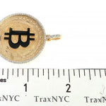 14K Yellow Gold 1.5 Inch Bitcoin Pendant 65124 - Image 7