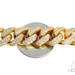 14K Yellow Gold 26 Inches Diamond Chain with Custom Diamond Lock 63947 - Image 3