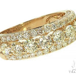 14K Gold 3 Row Diamond Ring 66174 - Image 1