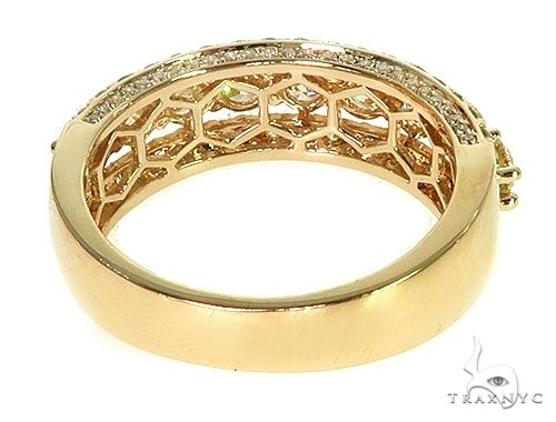 14K Gold 3 Row Diamond Ring 66174 - Image 4