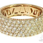 14K Gold 5 Row Diamond Ring 66173 - Image 2