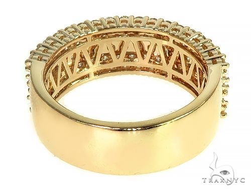 14K Gold 5 Row Diamond Ring 66173 - Image 4