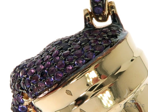 14K Yellow Gold Lean Pendant 57676 - Image 3