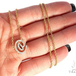 14K Yellow Gold At Sign Diamond Necklaces 65478 - Image 5