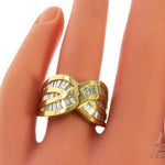 14K Yellow Gold Baguette Cut Channel Diamond Ring 63185 - Image 8