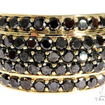 14K Yellow Gold Black Diamond Band 61502 - Image 2