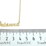 14K Yellow Gold Brianna Dimond Name Pendant 65822 - Image 7