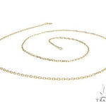 14K Yellow Gold Cable Link Chain 16 Inches 1.4mm   64394 - Image 4