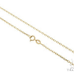 14K Yellow Gold Cable Link Chain 18 Inches 1.4mm   64395 - Image 1