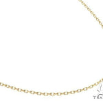 14K Yellow Gold Solid Cable Link Chain 20 Inches 1.4mm   64396 - Image 2