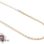 14K Yellow Gold Cross Crucifix Necklace 33977 - Image 2