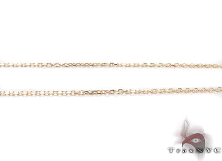 14K Yellow Gold Cross Crucifix Necklace 33977 - Image 4