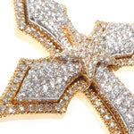 14K Yellow Gold Cross Pendant 64579 - Image 4