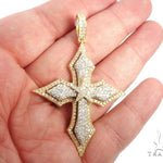 14K Yellow Gold Cross Pendant 64579 - Image 5