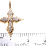 14K Yellow Gold Cross Pendant 64579 - Image 7