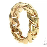 14K Yellow Gold Cuban Link Ring 66162 - Image 2