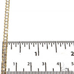 14K Yellow Gold Curb Diamond Cut Solid chain 3.6mm 16 inches 70164 - Image 4