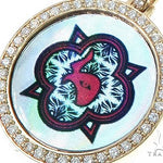 14K Yellow Gold Custom Diamond Holographic Prism Photo Pendant 65758 - Image 4