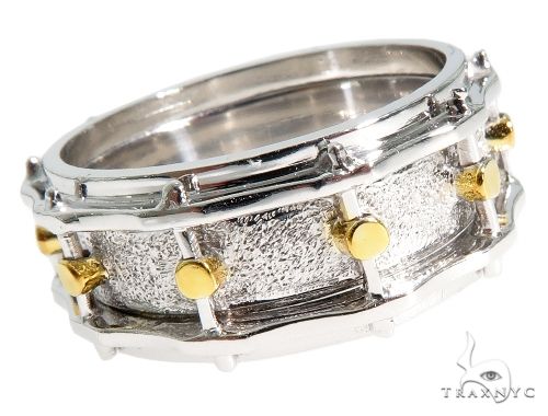 14K Yellow Gold Custom Drum Ring 63995 - Image 1