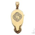 14K Yellow Gold Custom Made Rhino Pendant 65588 - Image 3