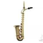 14K Yellow Gold Custom Made Saxophone Pendant 66052 - Image 3