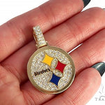 14K Yellow Gold Small Custom Steelers Pendant 65227 - Image 5