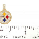 14K Yellow Gold Small Custom Steelers Pendant 65227 - Image 6