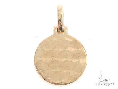 14K Yellow Gold Customizable Photo Pendant 0.50 Inch 65099 - Image 3
