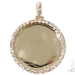14K Gold Customizable Photo Pendant 1 inch  64624 - Image 1