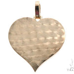 14K Gold Customizable Heart Photo Pendant 1 inch 64627 - Image 3