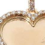 14K Gold Customizable Heart Photo Pendant 1 inch 64627 - Image 4