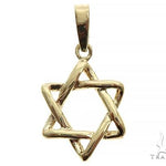 14K Gold David Star Pendant 65940 - Image 1