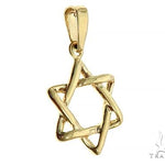 14K Gold David Star Pendant 65940 - Image 2
