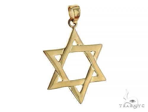 14K Gold David Star Pendant 65942 - Image 2