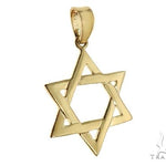 14K Gold David Star Pendant 65943 - Image 2