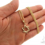14K Yellow Gold David Star Pendant Set 65941 - Image 5