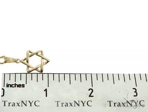 14K Yellow Gold David Star Pendant Set 65941 - Image 7