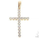 14K Gold Diamond  Cross 65301 - Image 1