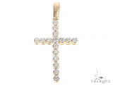 14K Gold Diamond Cross 65301