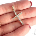 14K Gold Diamond  Cross 65301 - Image 5