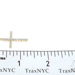14K Gold Diamond  Cross 65301 - Image 7